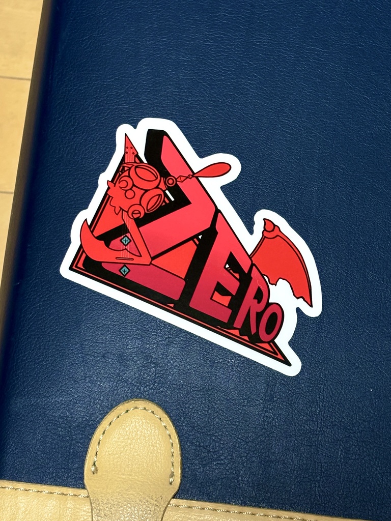 ゼロのロゴステッカー