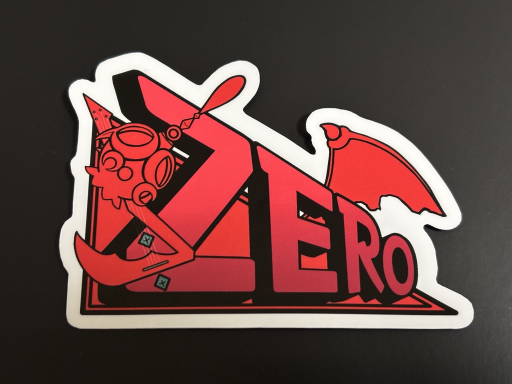 ゼロのロゴステッカー