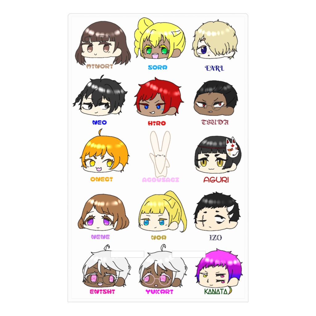 うちの子全員集合スマホスタンド