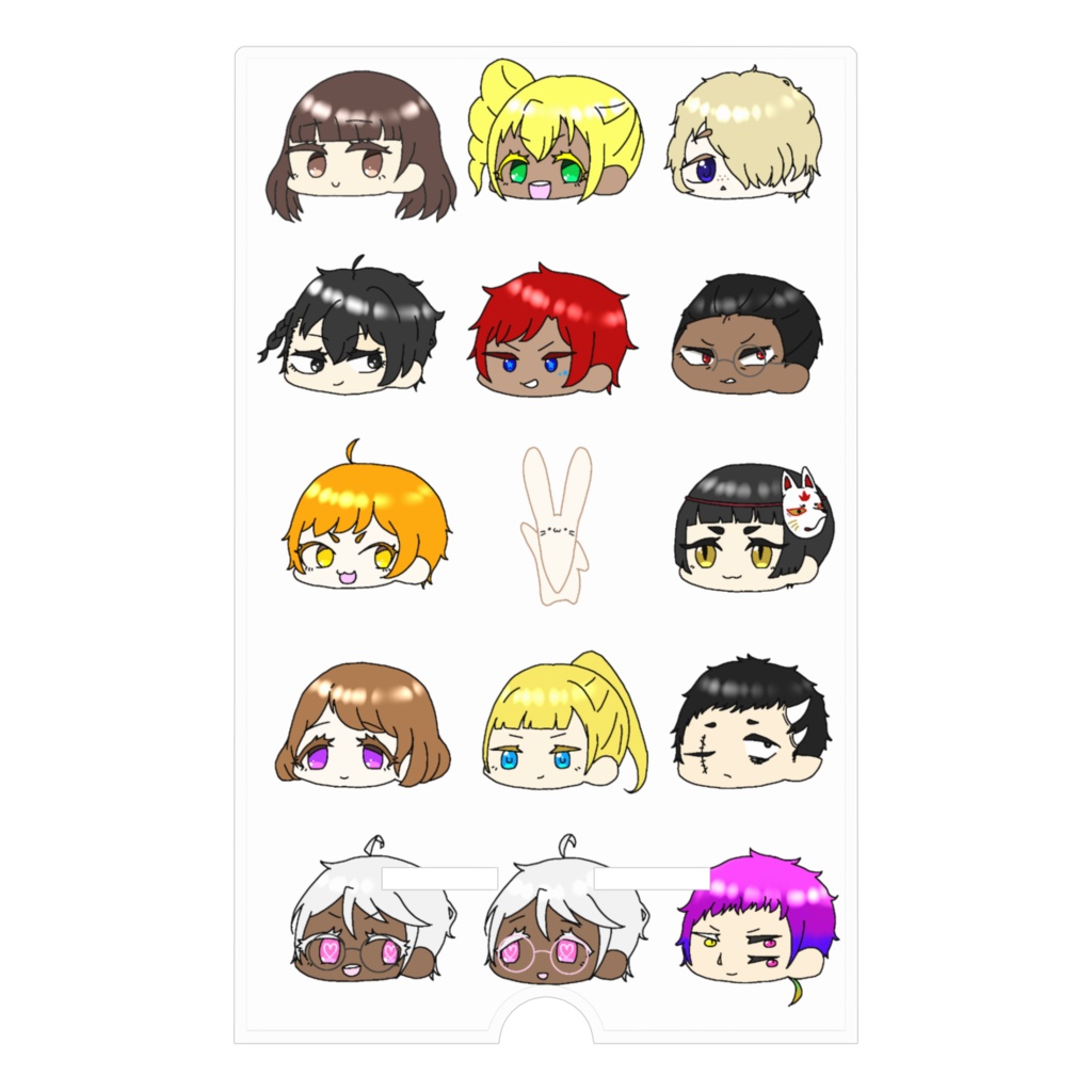 うちの子全員集合スマホスタンド