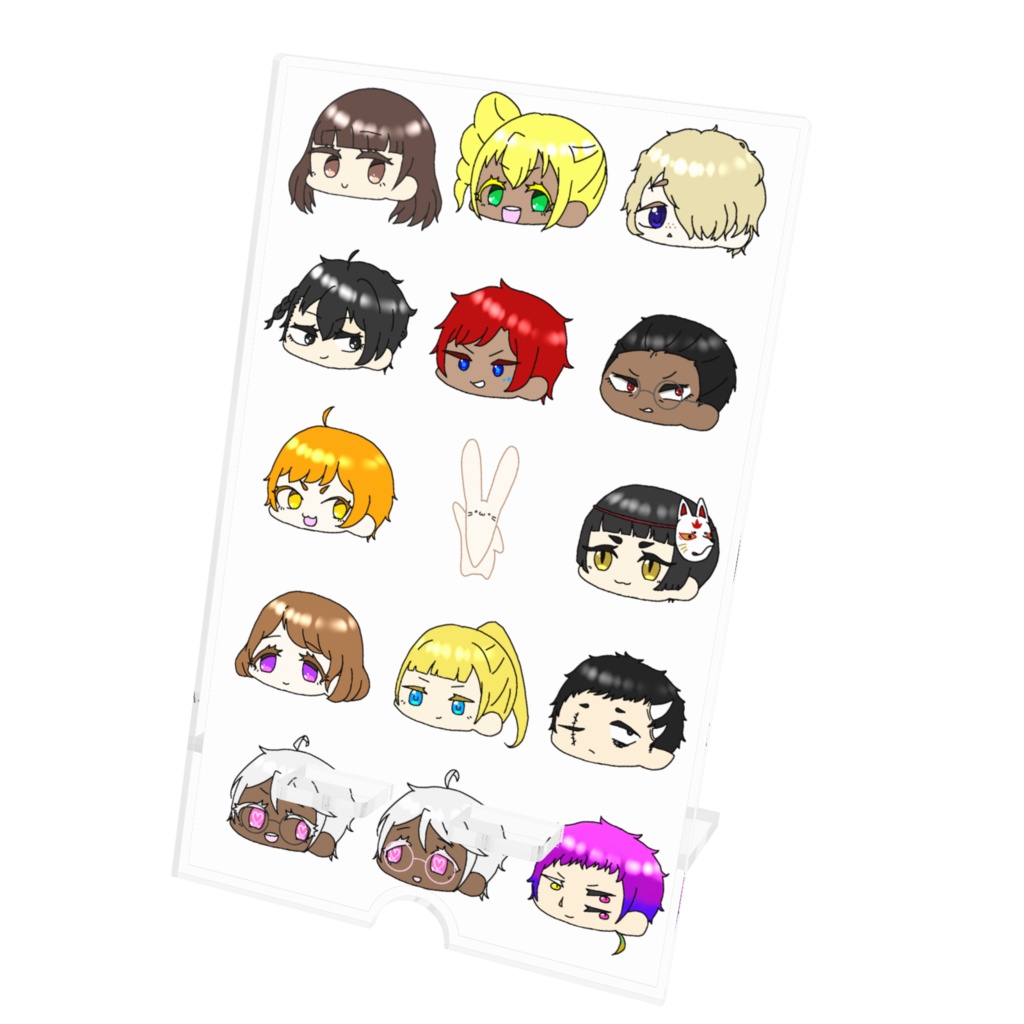 うちの子全員集合スマホスタンド