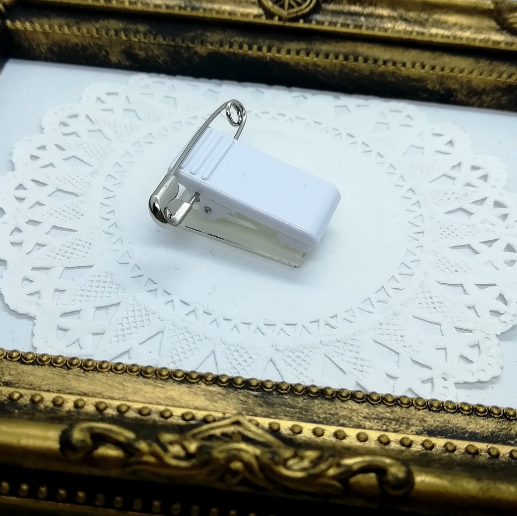 リボンロゼット☆明るい青×薄金×黒×金