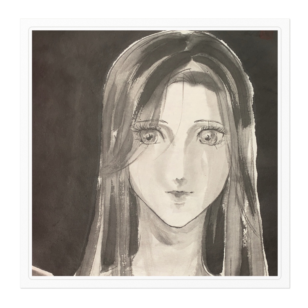 ステッカー 美人画