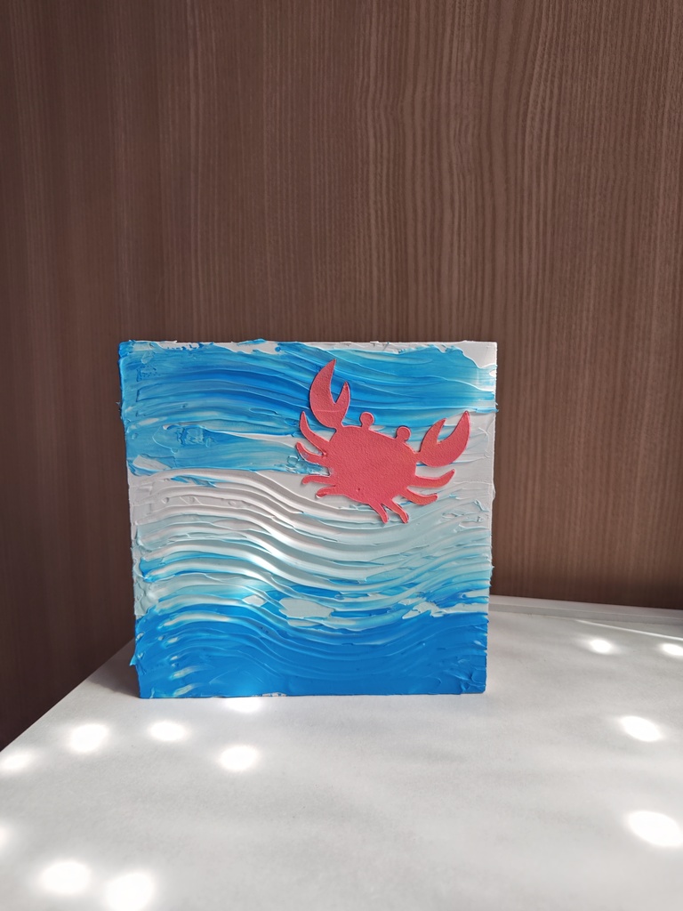 蟹　インテリアアート