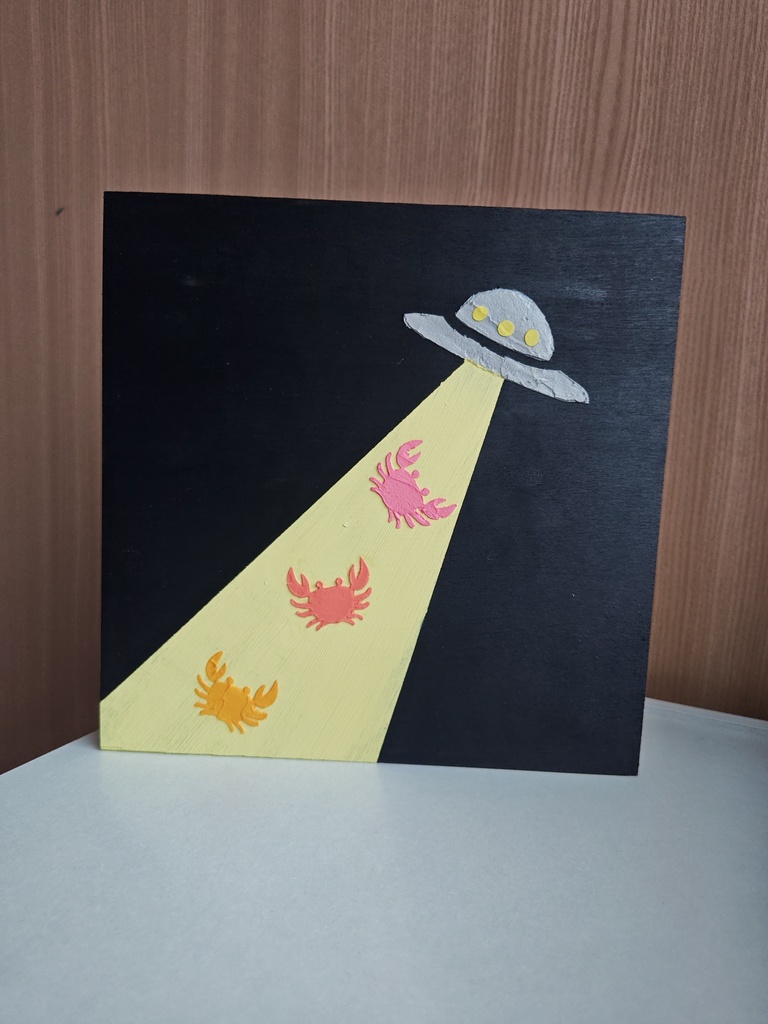 蟹　UFO　インテリアアート