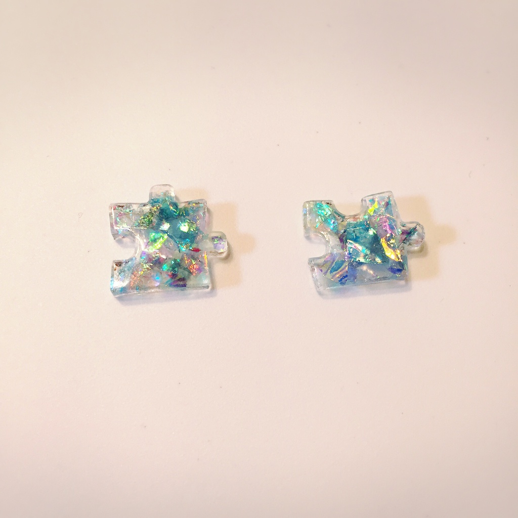 きらきらパズルピアス