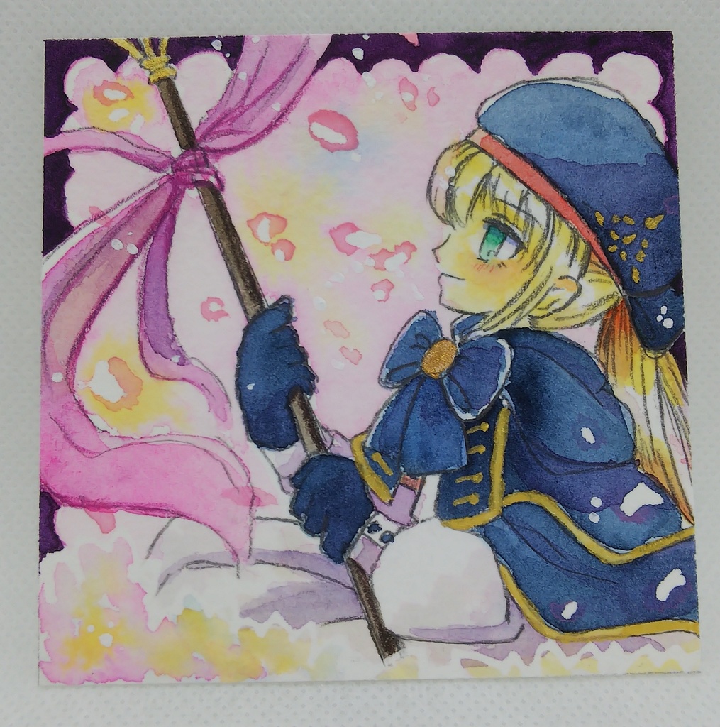 9×9サイズ 水彩ミニ原画 FGO