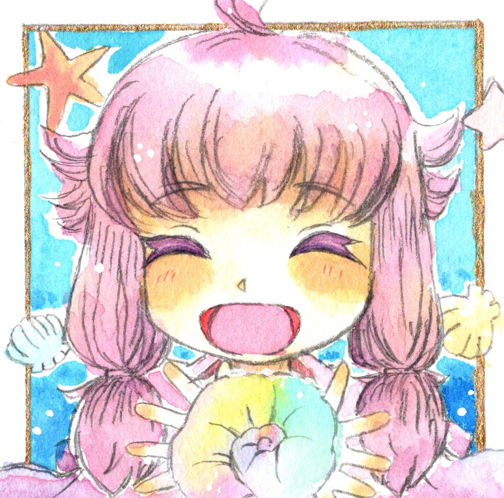 9×9サイズ 水彩ミニ原画 刀剣乱舞