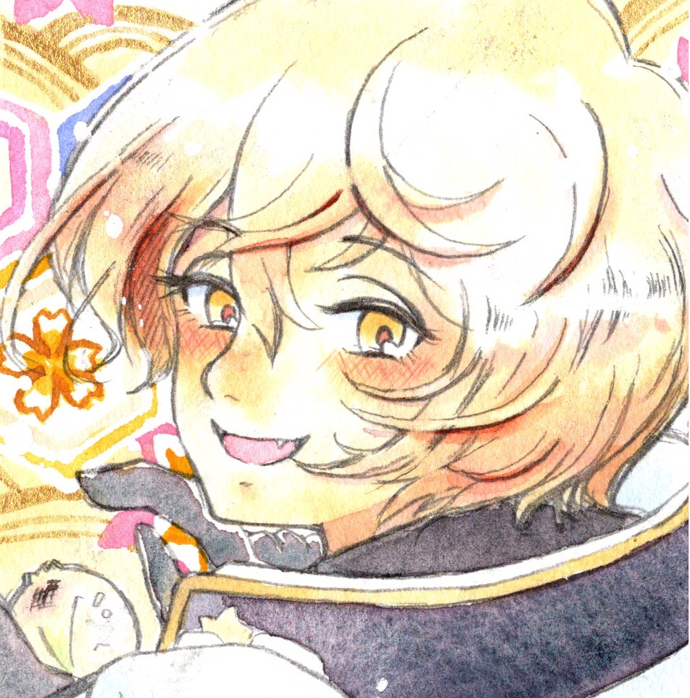 9×9サイズ 水彩ミニ原画 刀剣乱舞