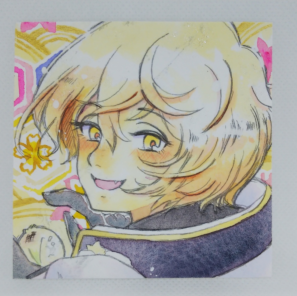 9×9サイズ 水彩ミニ原画 刀剣乱舞