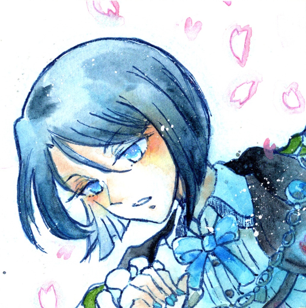 9×9サイズ 水彩ミニ原画 刀剣乱舞