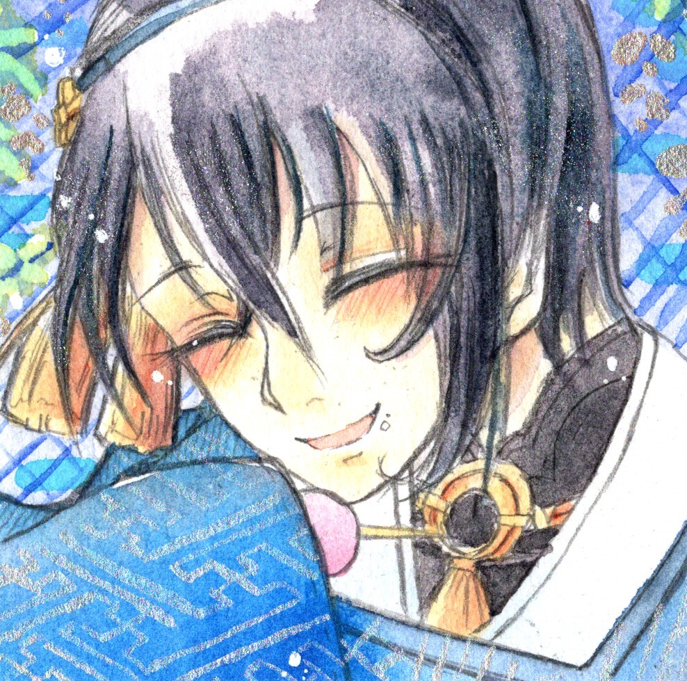 9×9サイズ 水彩ミニ原画 刀剣乱舞