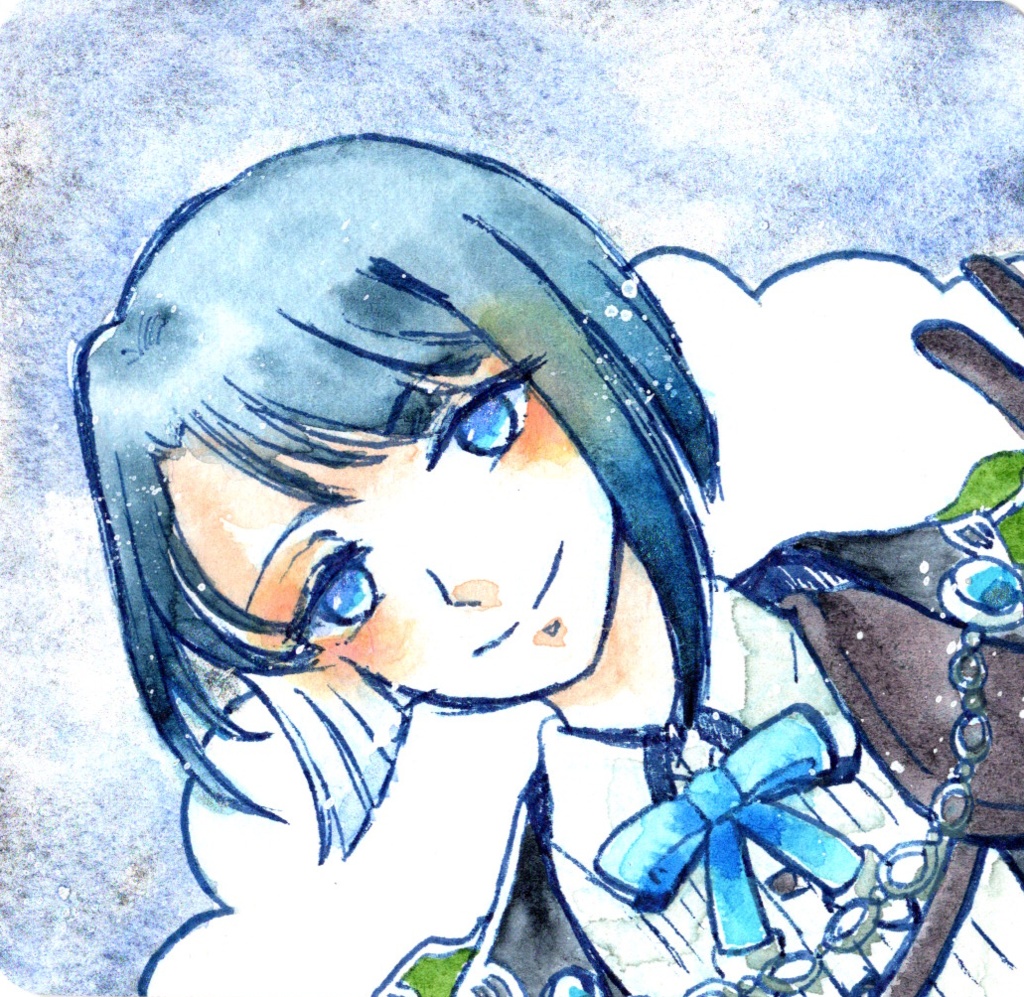 9×9サイズ 水彩ミニ原画 刀剣乱舞