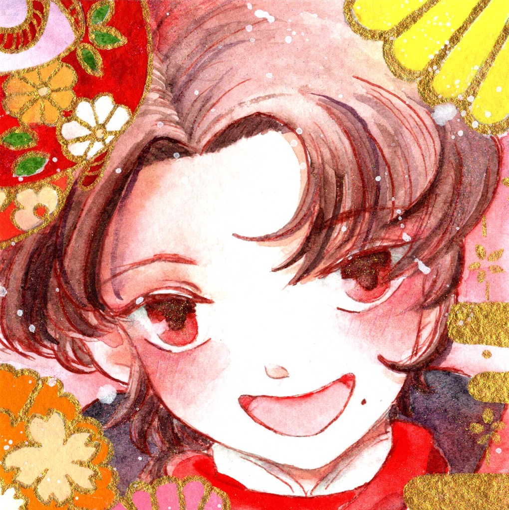 9×9サイズ 水彩ミニ原画 刀剣乱舞