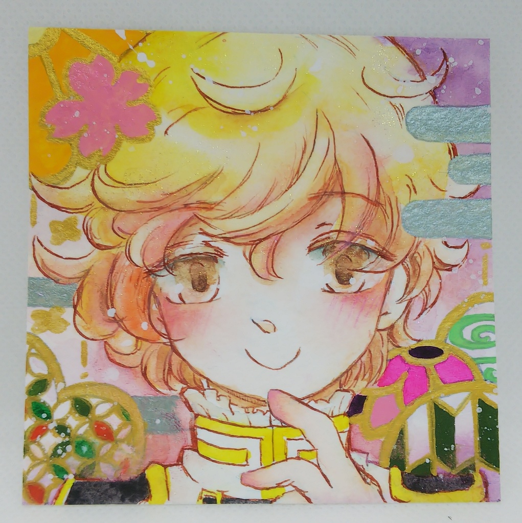 9×9サイズ 水彩ミニ原画 刀剣乱舞