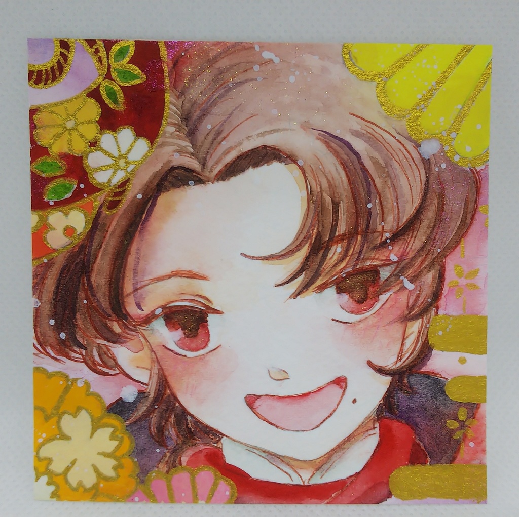 9×9サイズ 水彩ミニ原画 刀剣乱舞