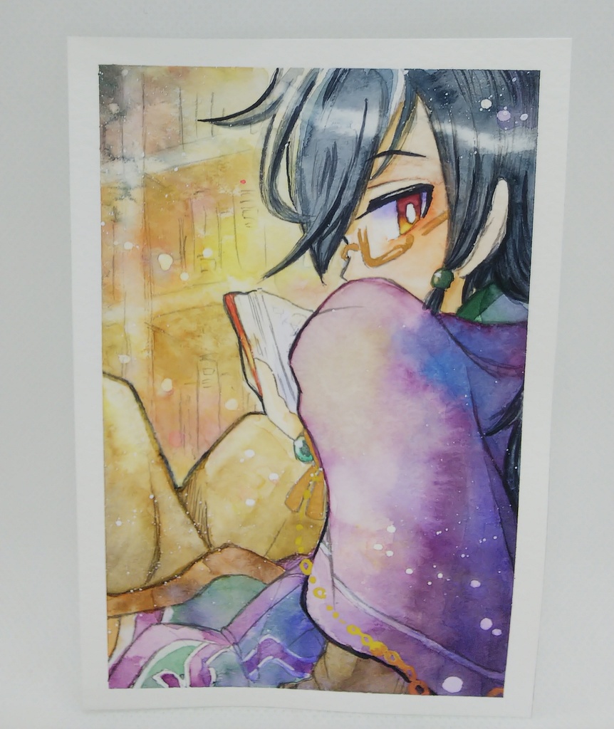 はがきサイズ 水彩原画