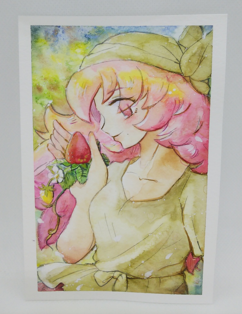 はがきサイズ 水彩原画