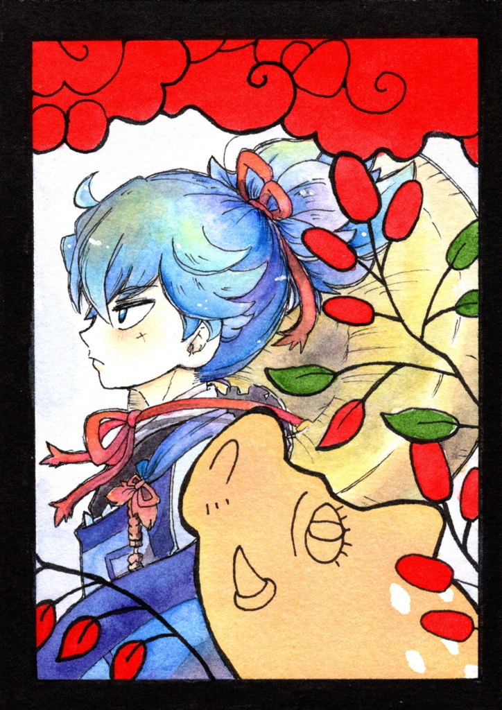 刀剣乱舞 【はがきサイズ 水彩原画】