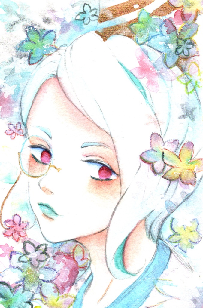 刀剣乱舞 【はがきサイズ 水彩原画】