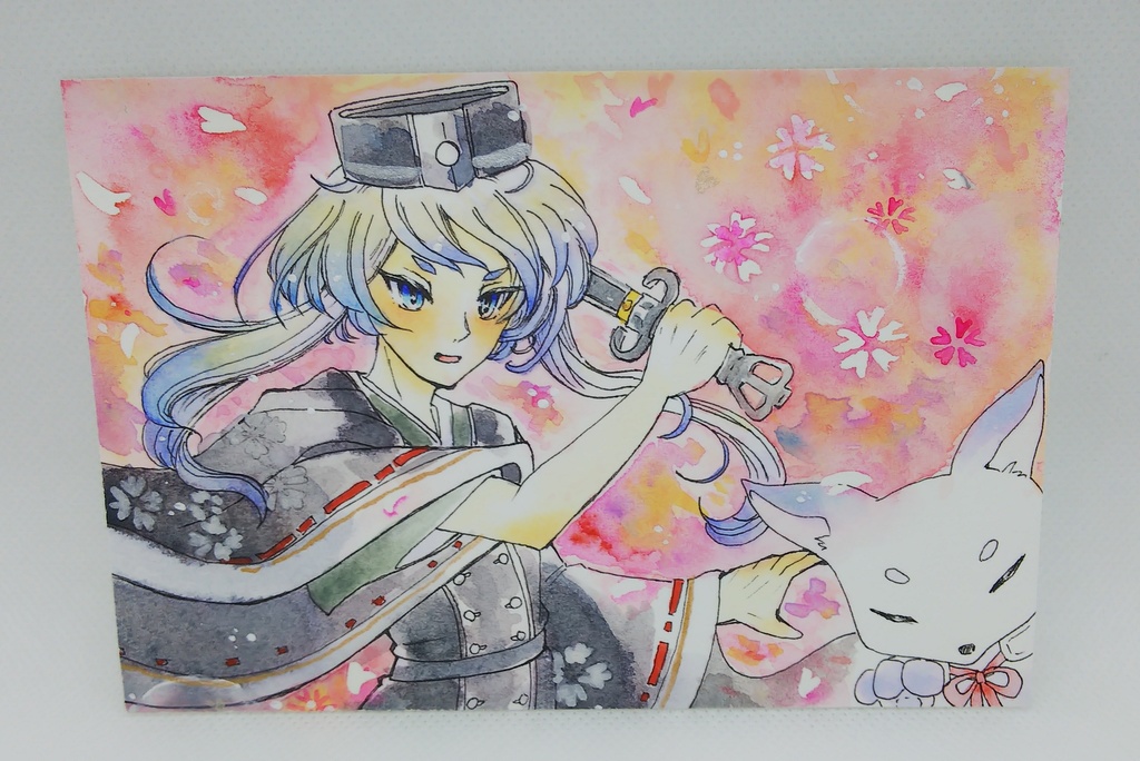 刀剣乱舞 【はがきサイズ 水彩原画】