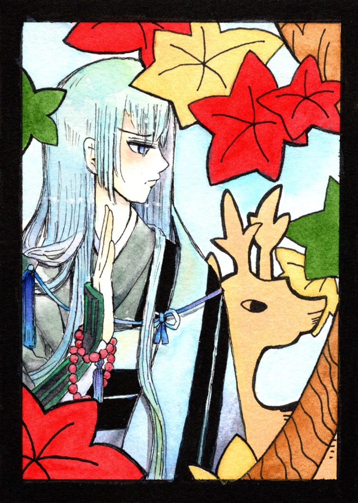 刀剣乱舞 【はがきサイズ 水彩原画】