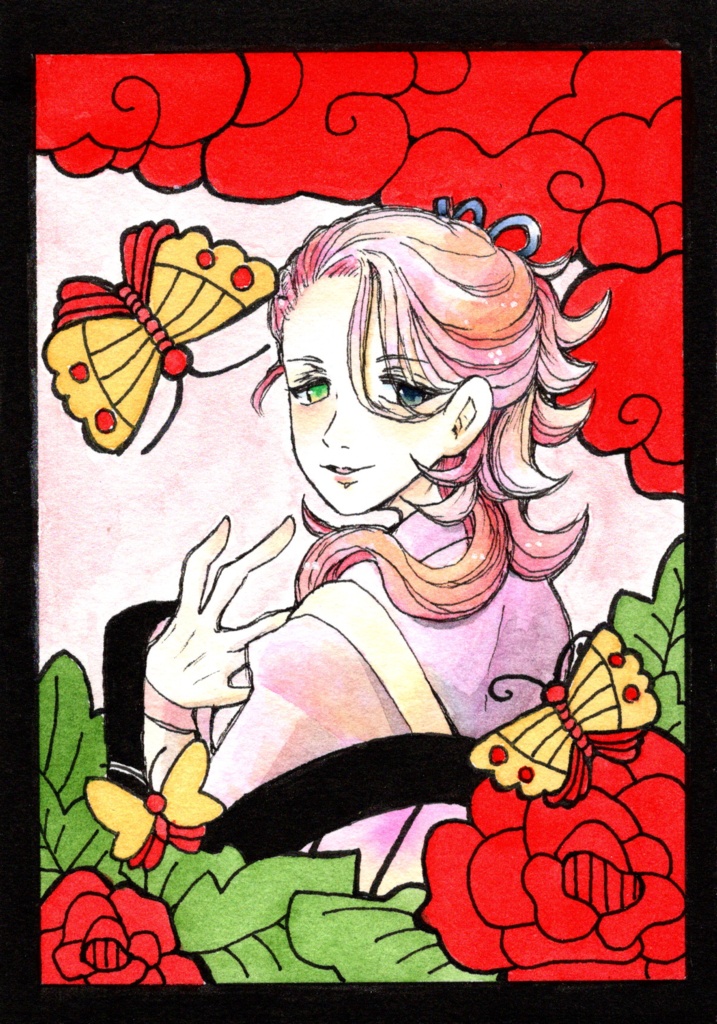 刀剣乱舞 【はがきサイズ 水彩原画】