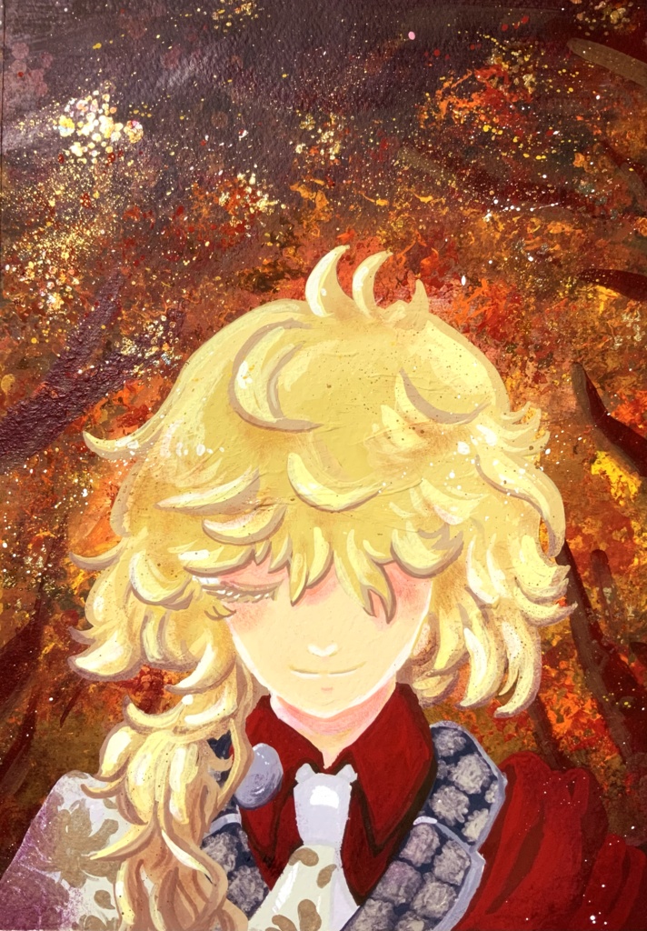 一文字則宗【A4サイズアクリルガッシュ原画】