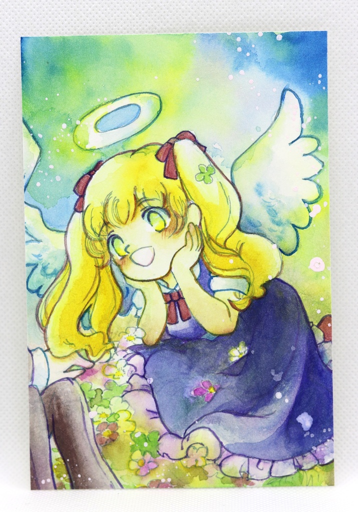 ポエット【はがきサイズ 水彩原画】