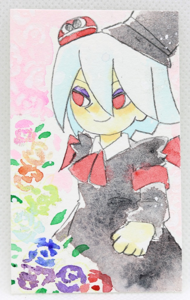 ワンコイン名刺サイズ水彩原画 【500円】