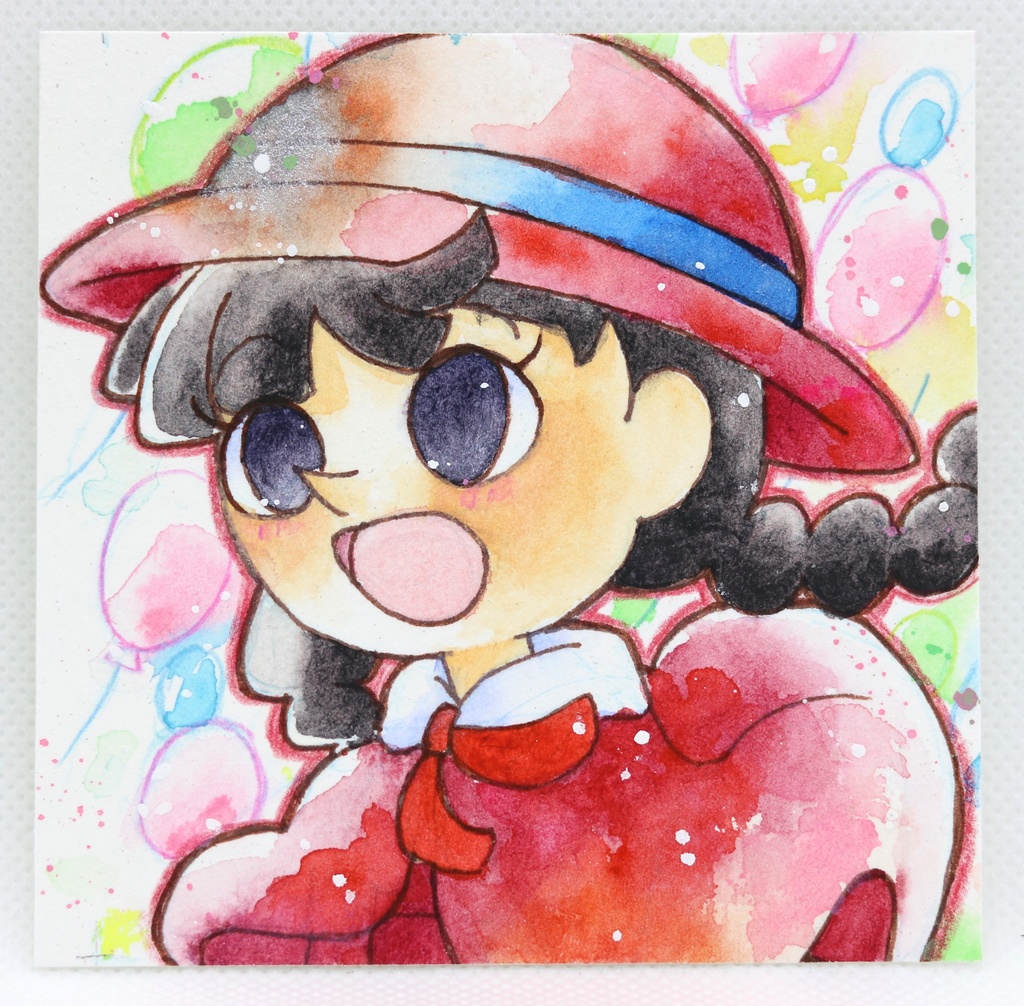 アンナ【9×9サイズ 水彩原画】