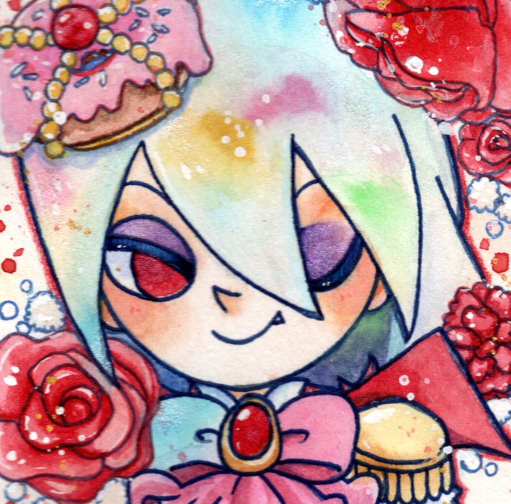 ユーリ【9×9サイズ 水彩原画】