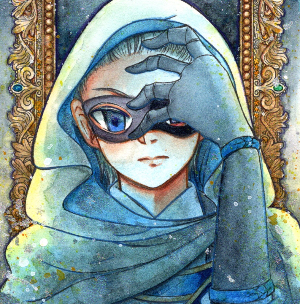 山姥切長義【9×9サイズ 水彩原画】