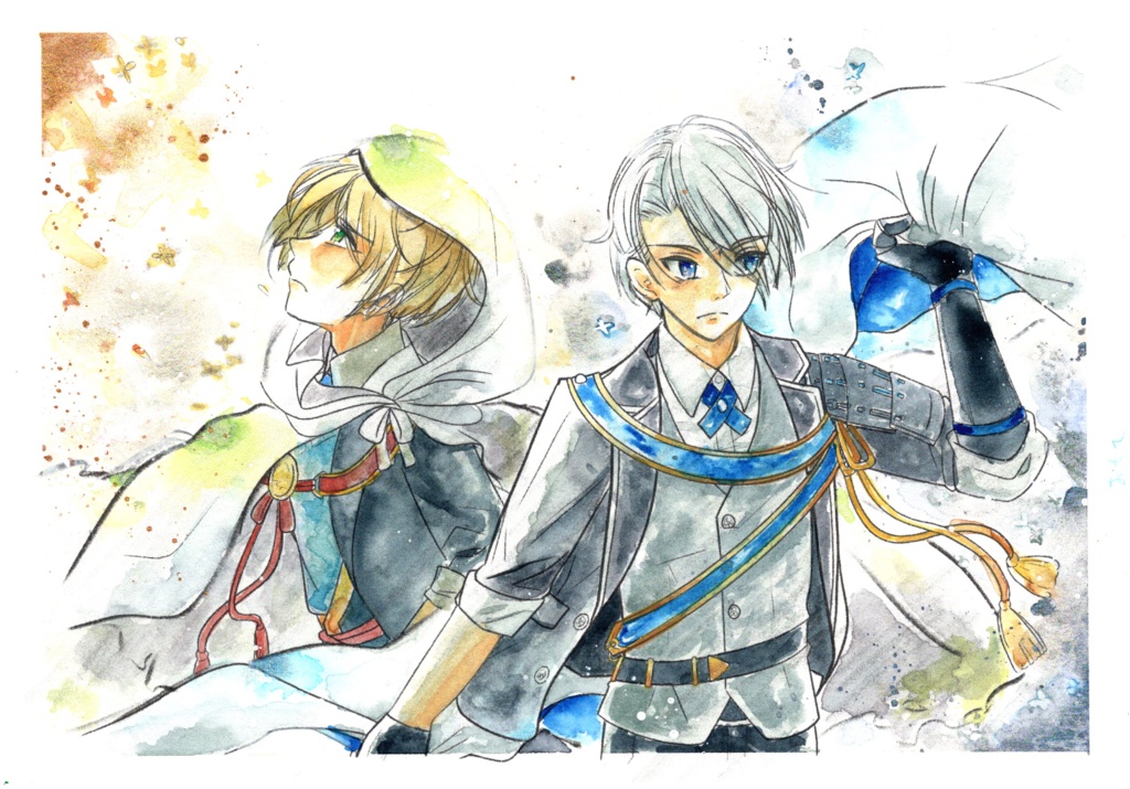 美しさは其処まで【A5サイズ 水彩原画】