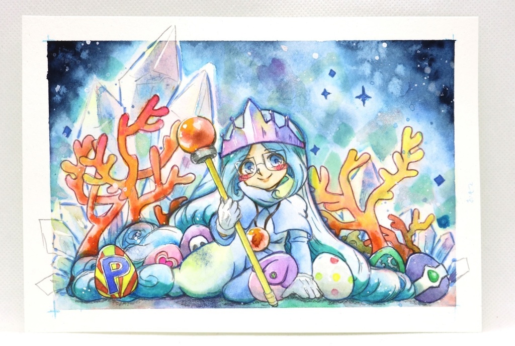 クイーンアクエリアス【水彩原画】