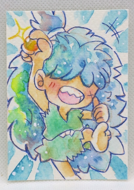 新鬼ヶ島ATCサイズ水彩原画