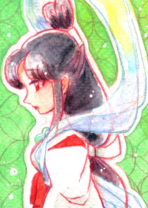 新鬼ヶ島ATCサイズ水彩原画