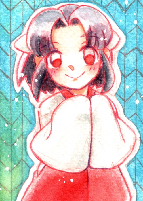 新鬼ヶ島ATCサイズ水彩原画