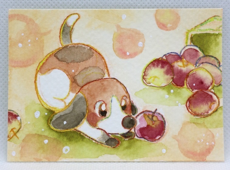 新鬼ヶ島ATCサイズ水彩原画