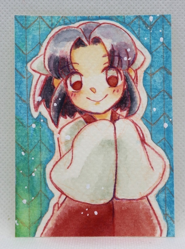 新鬼ヶ島ATCサイズ水彩原画