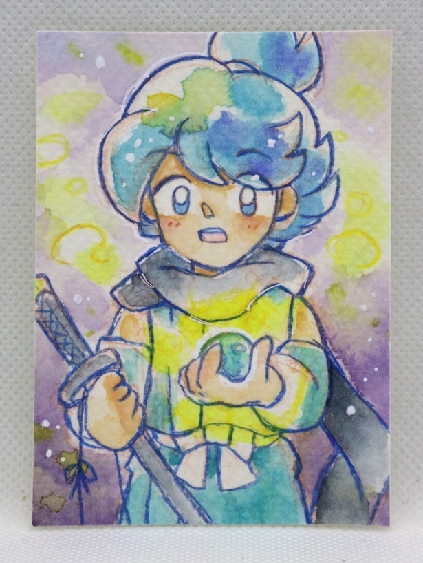 新鬼ヶ島ATCサイズ水彩原画