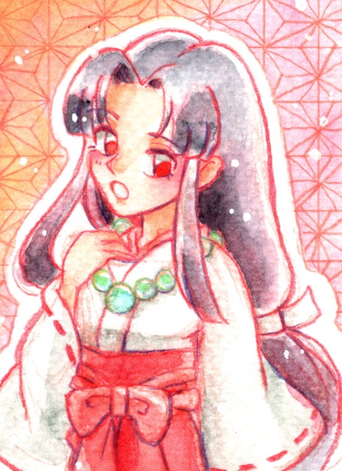 新鬼ヶ島ATCサイズ水彩原画