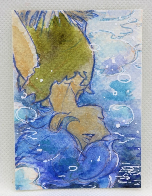 新鬼ヶ島ATCサイズ水彩原画