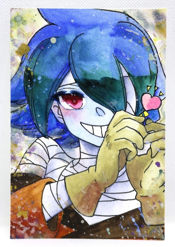 スマイル【はがきサイズ 水彩原画】