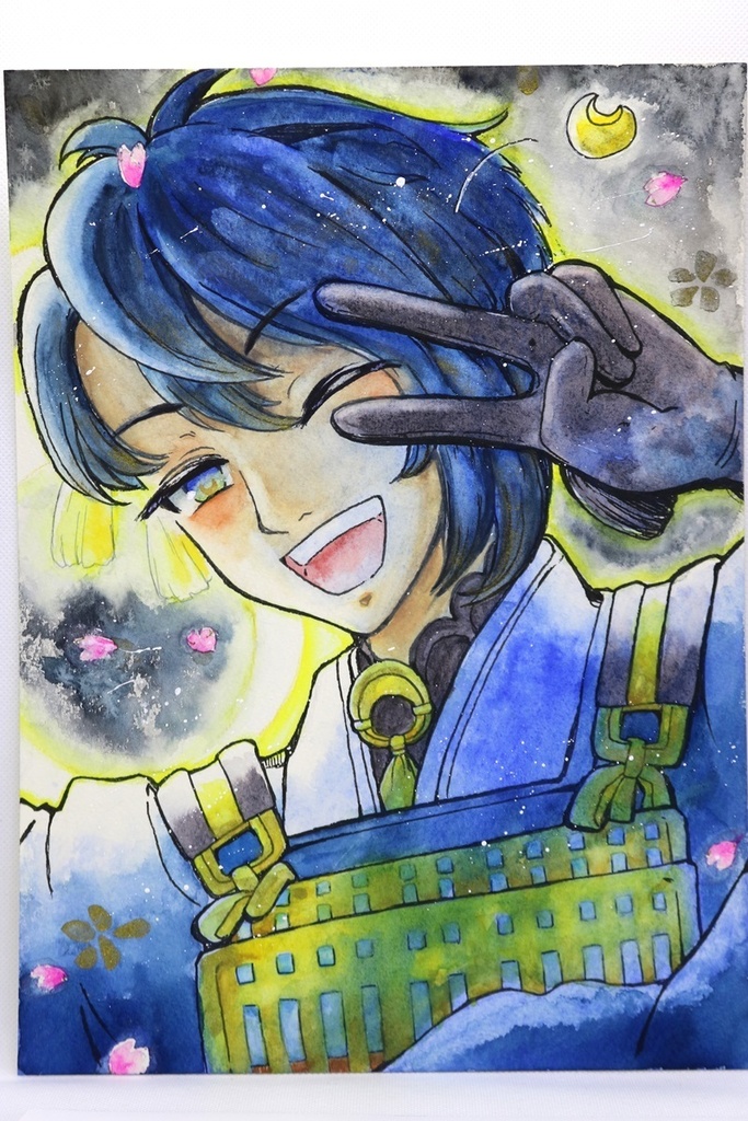 三日月宗近【F4サイズ 水彩原画】