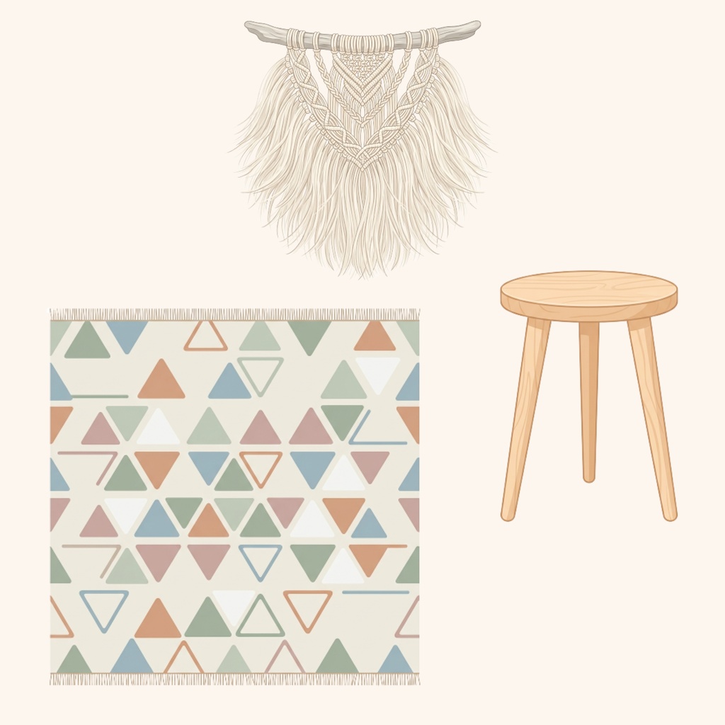 Scandinavian Interior Clipart – 12 PNG Set