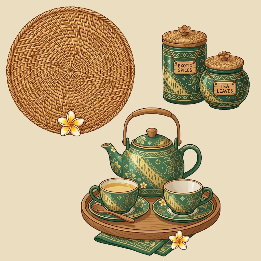 Asian Resort Style - 10 PNG Cliparts