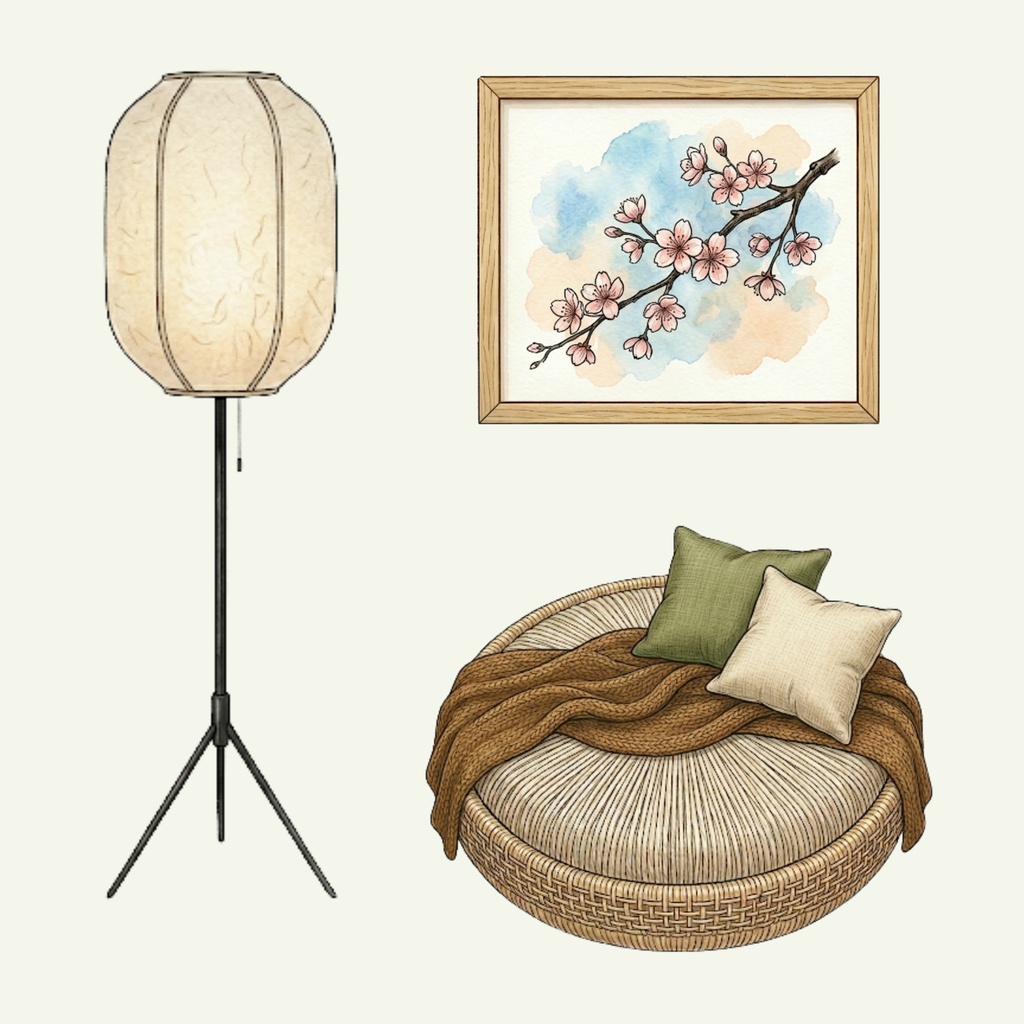 Japandi - 12 PNG Cliparts