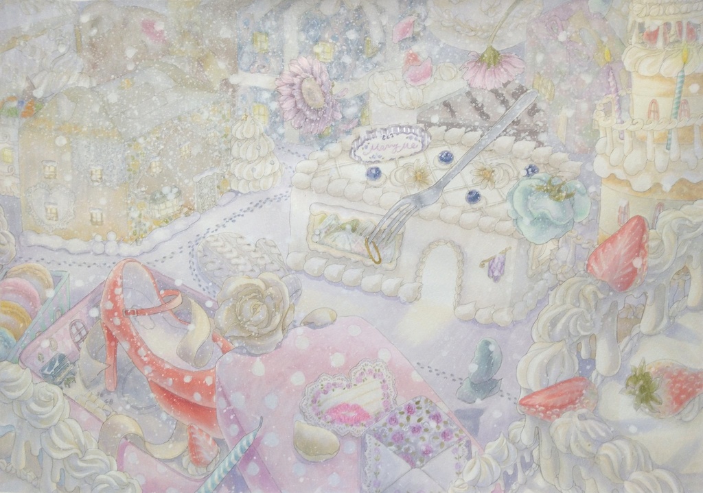 『あまい街』原画