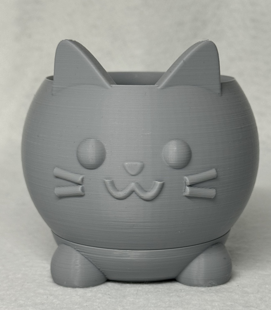 ネコの植木鉢 受け皿つき